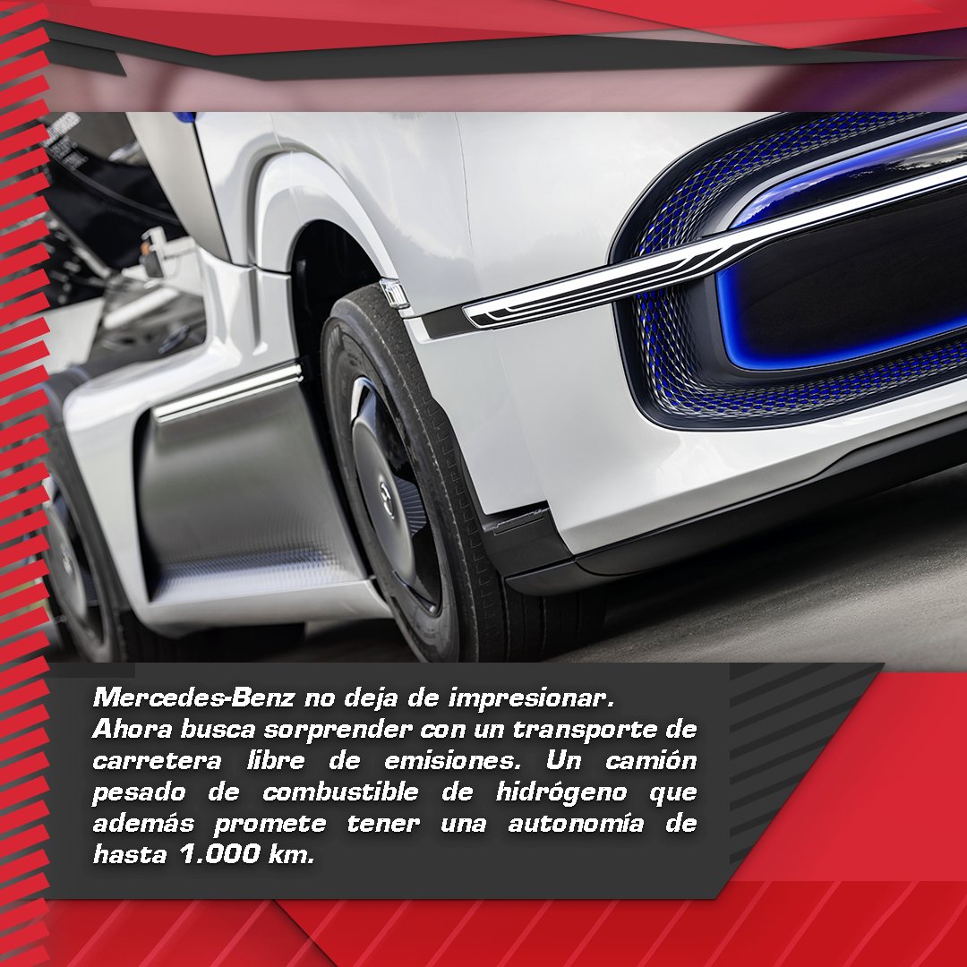 autozulia's tweet photo. En la #RevistaAutozulia #Internacional queremos hablarles de la nueva invención en #camiones de #MercedesBenz El #GENH2  Un #pesado con #ceroemisiones y una #autonomía de 1.000 km.  🙌💯⚡

#truck #camion #vehiculo #industriaautomotriz #automocion 
#mercedesbenzgenh2 https://t.co/UHMOxYpSX8
