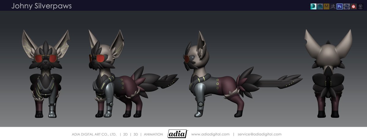 KitsumonWorld's tweet photo. This Kitsu knows how to rock 😎

A single silver leg, a dark shadowy body and red lensed eyes make this cyberpunk Kitsu stand out against all others. ⚙ Able to shield those in need, Johny Silverpaw can be counted on to save the day 🤘 https://t.co/4ChbsxbEg9
