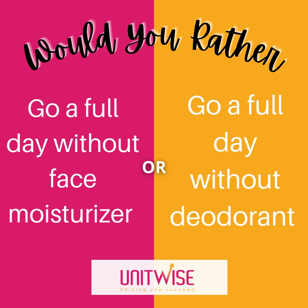 UnitWise's tweet image. Which one are you going a FULL day without ladies?? 👀

#QOTD #unitwise