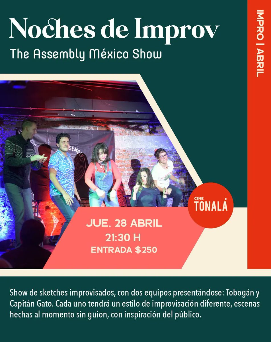 cinetonala's tweet photo. #ShowDeImpro
▶️ https://t.co/YF112scMr2
@TheAssemblyMx ✨ https://t.co/z1ulSnA11L