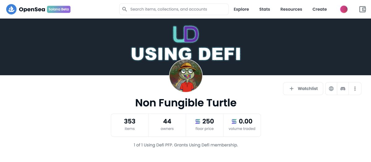 We are now listed on <a href="/opensea/">OpenSea</a> 🐢🔥

#Turtles #DeFi #Solana #SolanaNFTs #OpenSea #NFTCommunity #NFTs