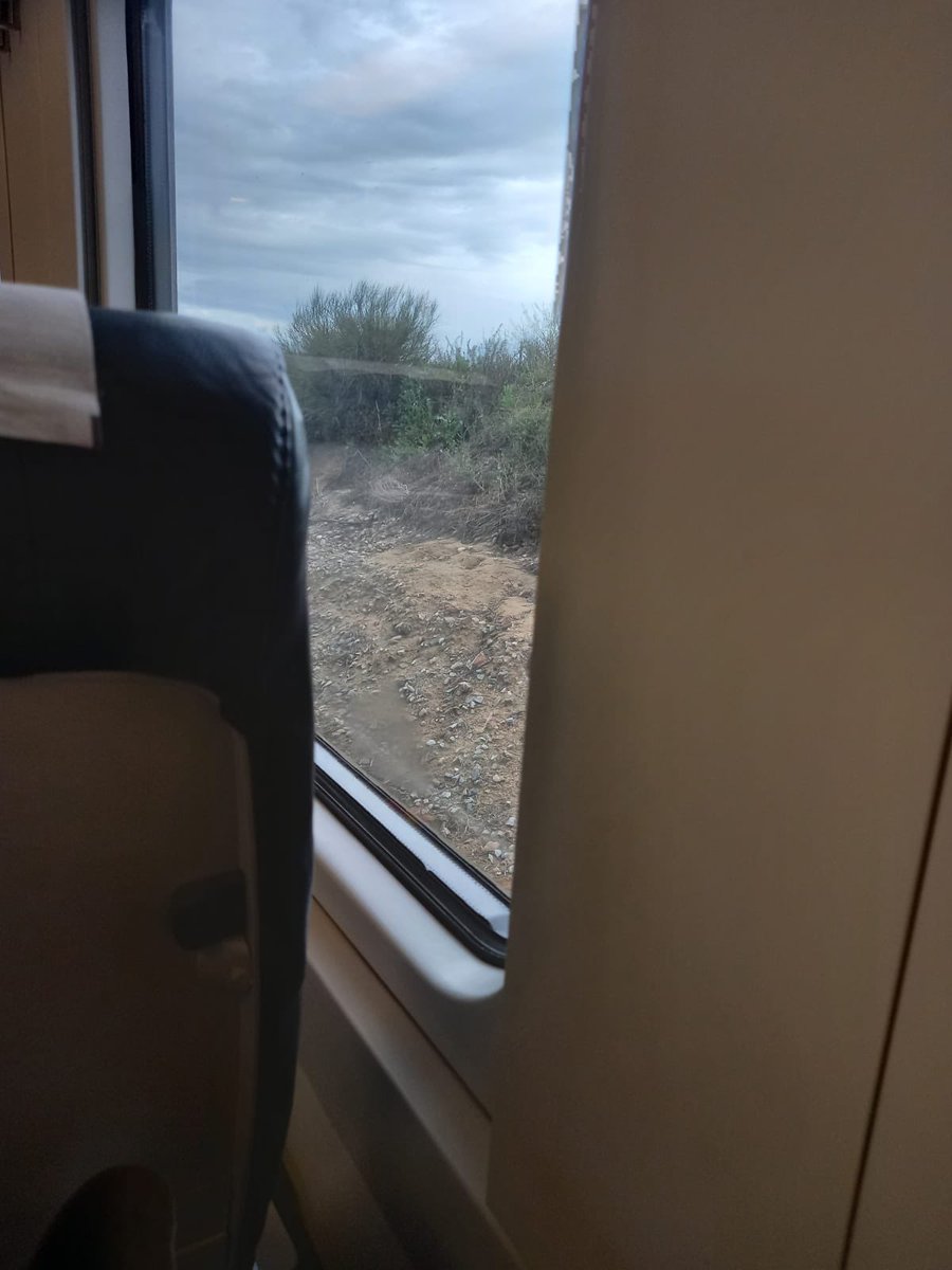 El #tren Madrid/Mérida parado más de media hora en mitad de la nada en algún lugar entre Madrid y Talavera. 
Esto es una vergüenza. 
Extremadura no merece este trato denigrante, también somos españoles.
#Renfe 
#Extremadura