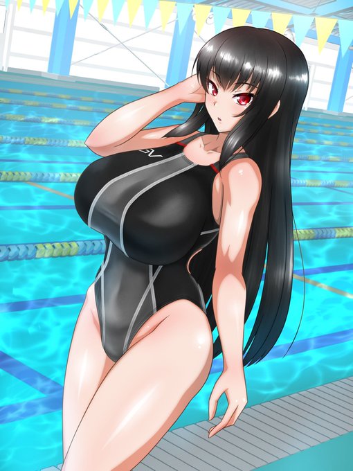 競泳水着月間 #今月描いた絵を晒そう 