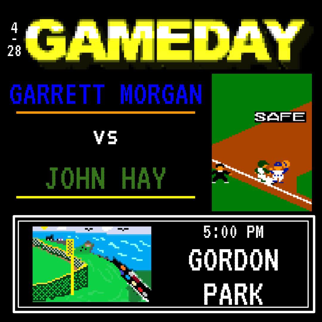 Today we play on dirt.