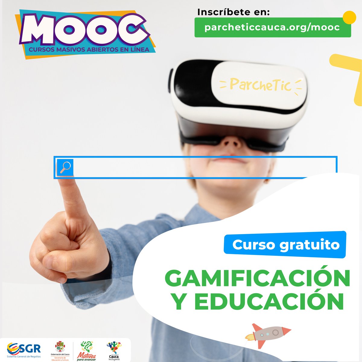 parcheticauca's tweet photo. ✋🏼¡Hola profe!
🧑🏻‍🏫Traemos para ti nuestro curso gratuito MOOC de GAMIFICACIÓN Y EDUCACIÓN.

✔️Aprovecha esta oportunidad y CERTIFÍCATE.
✏️Inscríbete aquí 📲 https://t.co/AHeAuP9Sdd
Dirigido a: Docentes del departamento del Cauca https://t.co/wNVLFf2Rfu