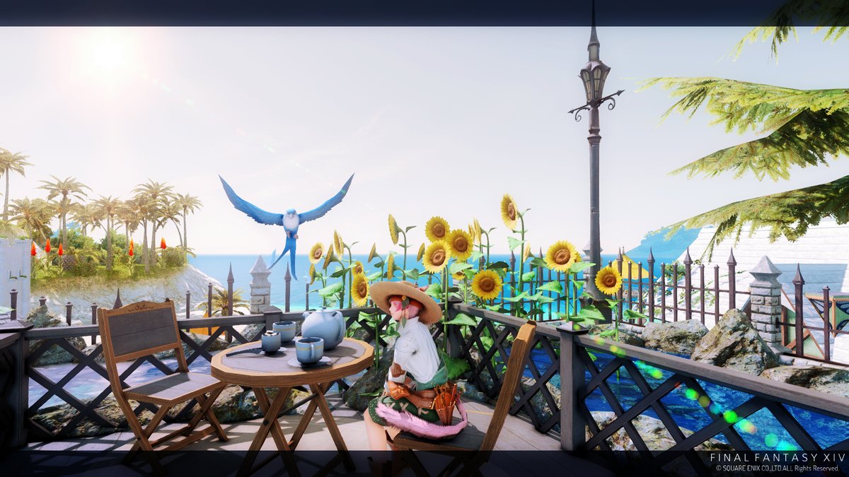 koh_chi's tweet photo. ゲタさんハウスのお庭の進捗

7～8割出来た感じ。
染色はまだですが、良い眺めですゲタさんちｗｗ
めっちゃローケーションが良いｗ😆
サイコー過ぎません？😳

#FF14 #LofP #LofPハウジング https://t.co/dVjj6erQQb