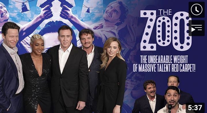 Full video of me interviewing #NicolasCage, 
<a href="/TiffanyHaddish/">Tiffany Haddish</a>, @PedroPascal1 , 
<a href="/ikebarinholtz/">Ike Barinholtz</a> at the premiere of <a href="/NickCageMovie/">Massive Talent</a> 
 and more is OUT NOW! #TheUnbearableWeightOfMassiveTalent 

Watch here: instagram.com/p/Cc4jX1Qo1PO/
youtube.com/watch?v=1YtL_D…