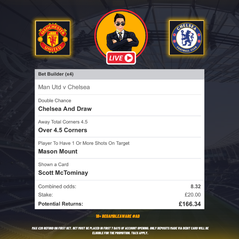 BennyBoyTips's tweet photo. 🚨#MUNvCHE IS LIVE!

Add it here: https://t.co/y82zvN6Uax

Sign up &amp; get £20 back in cash if it loses here: https://t.co/7melohaxIv

18+ BeGambleAware AD https://t.co/TXigyUrEix