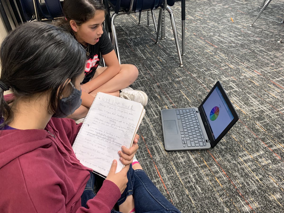 ChelsNHill's tweet photo. Using a spinner from https://t.co/26TWnJAkYN to review our Word Love vocabulary words before we assess! #pinkspringtraining @edtechsavy @shantieljovanna @PinkElementary https://t.co/x73Nu9Y5ln