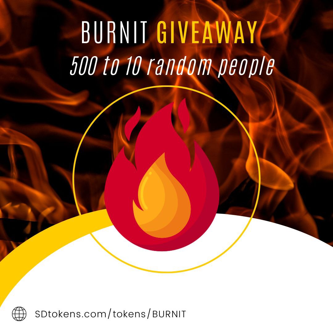 SDtokens's tweet photo. #BURNIT #giveaway hosted by @SDtokens 

500 🔥BURNIT🔥 to 10 people!

Rules:
1. Like + Retweet + Follow
2. Tag 2 Friends
3. Be holder of 0.001 ROX (share proof)

https://t.co/9n14f7i2bi 

#giveaways #sdtokens #SmartDeFi #ROXbsc #ROX https://t.co/tj00OnFyvP