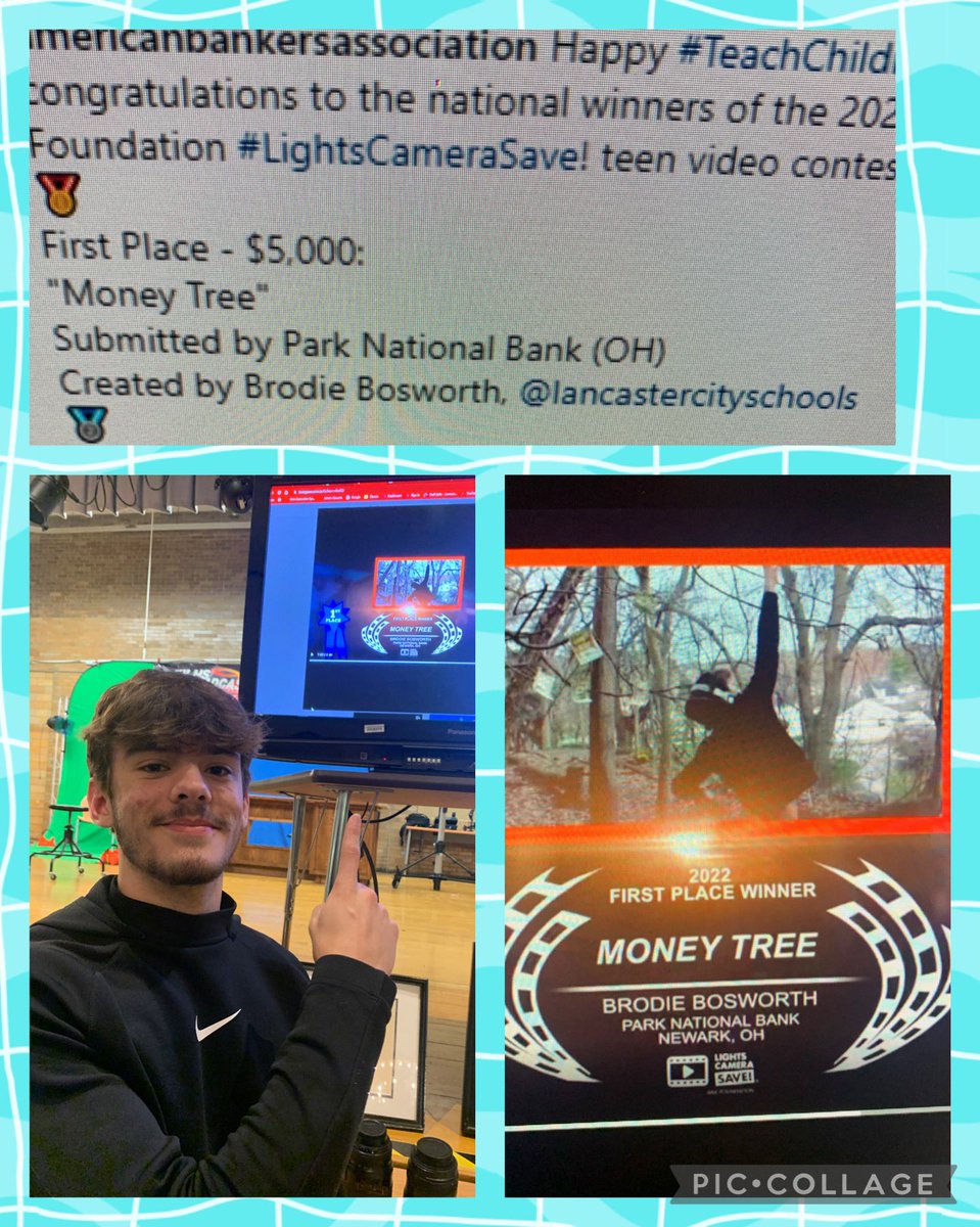 Congratulations <a href="/lhsbroadcasting/">lhsbroadcasting</a>  Junior Brodie Bosworth. First place and  $5000 in the  National #LightCameraSave video contest!