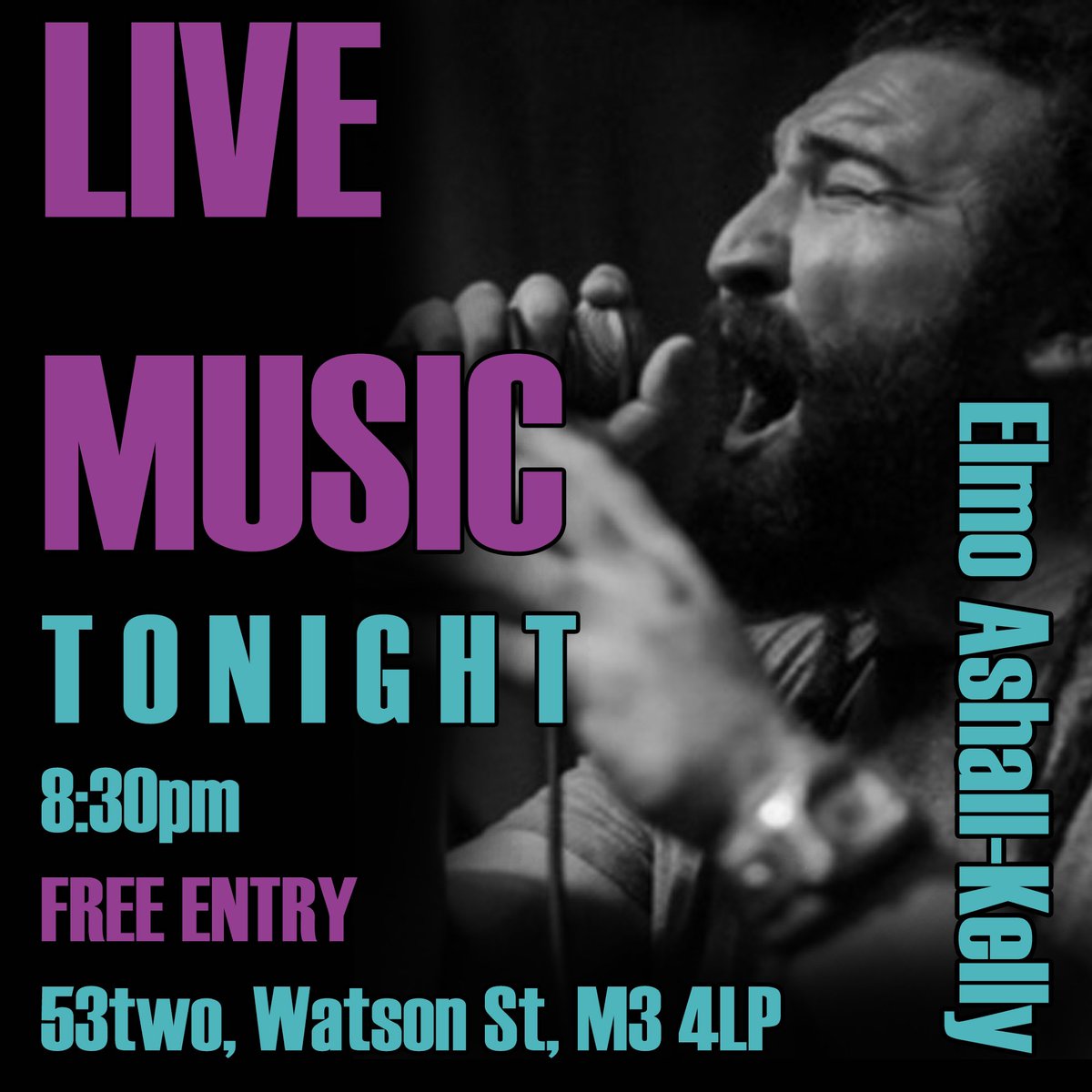 53two's tweet photo. Tonight after #IfThisIsNormal the awesome @elmoakmusic will be seeing us into the bank holiday weekend with some awesome #LiveMusic from 8:30pm. Come say hi! ππ
#FreeEntry
53two, M3 4LP (by The Hilton, Beetham tower)
#Live #Music #Manchester #Mcr https://t.co/tXmX0LR93S