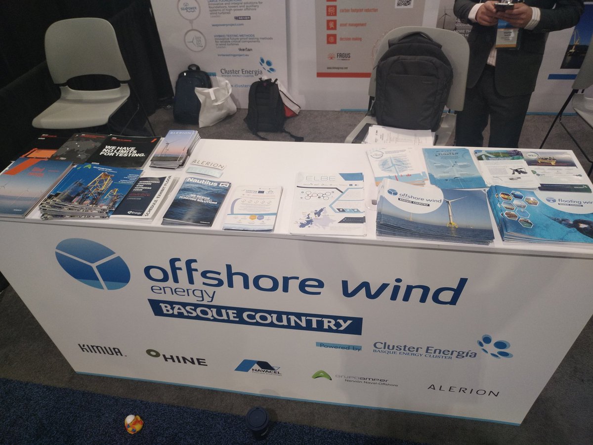 Cluster_Energia's tweet photo. Basque R&D projects have been present during three days at #IPF2022, with plenty of US companies interested, offering a great view of Basque Country R&D capabilities abroad. Disseminating @INNTERESTING_eu @DURABLEPROJECT #SEAPOWER #WIND2GRID #FLOATM @grupospri @HorizonEU https://t.co/GENiBDrSBK