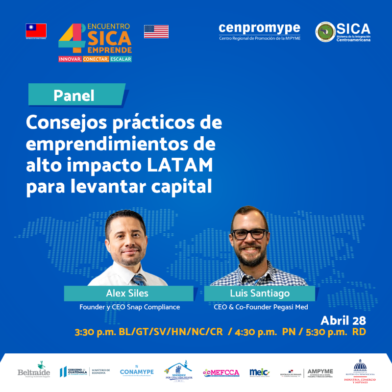 Cenpromype_sica's tweet photo. 📣Te esperamos en el segundo día del #SICAEmprende

Consulta la agenda de hoy y regístrate en https://t.co/CqMKauZIIR

🕑Iniciamos a las 2:30 pm
🇧🇿 @BELTRAIDE
🇬🇹 @VICEMIPYME
🇸🇻 @CONAMYPESV
🇭🇳 @SENPRENDE_HN
🇳🇮 @MEFCCANic
🇨🇷 @MEIC_crc
🕒3:30 pm
🇵🇦 @AmpymePanama
🕓4:30 pm
🇩🇴 @MIC_RD