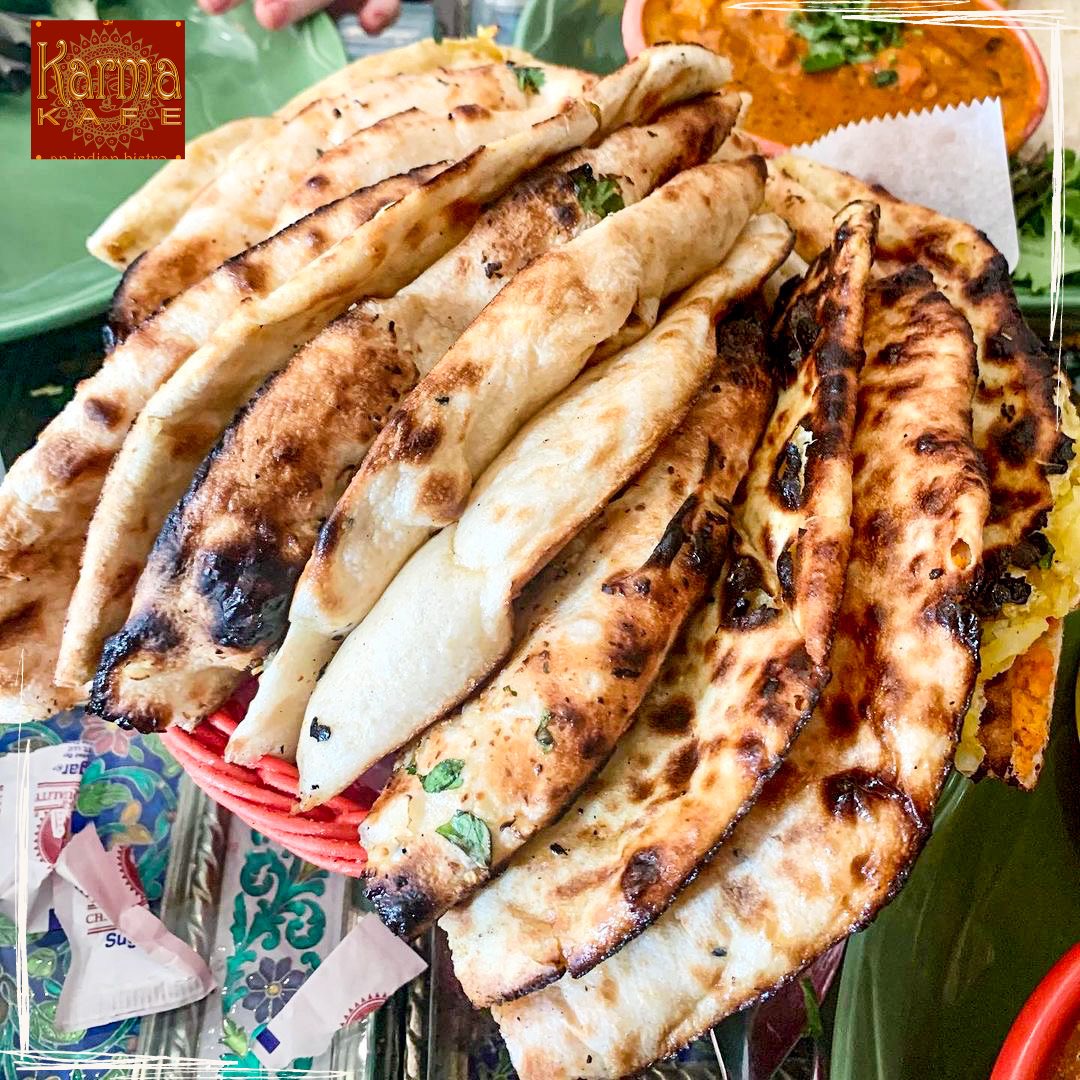 A basket of naan > A bouquet of flowers 🙌

Years of experience goes into making the perfect naan as each one is handmade to order by our chefs 😍

📸 - @stackingourbread 

For reservations call: 201.610.0900

#KarmaKafe #Hoboken #NaanBread #HobokenEats #IndianFood #Naan