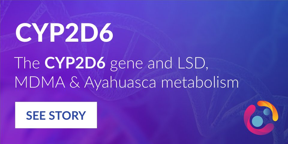 HALUGENSCI's tweet photo. Identifying a person’s CYP2D6 phenotype can provide insight into their LSD, MDMA and ayahuasca response and the potential for adverse drug reactions.

#psychedelics #genetictesting #dna #prescreening #personalizedmedicine #halugen #psychedelictherapy #psychedelicretreat https://t.co/2fbqycLxbf