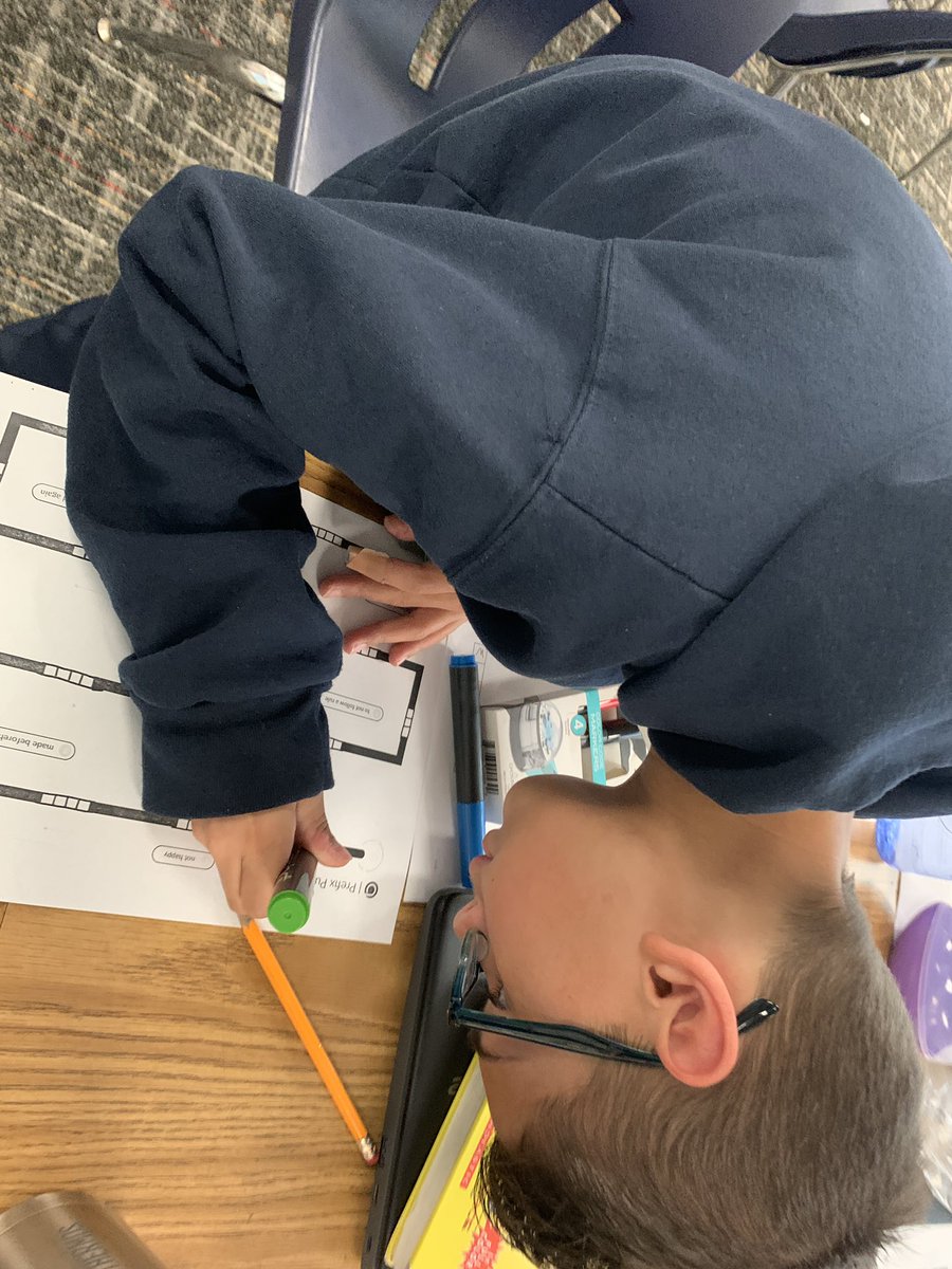 ChelsNHill's tweet photo. Using @Ozobot to review prefixes in an engaging coding lesson this morning! #pinkspringtraining @edtechsavy @shantieljovanna @PinkElementary https://t.co/B1LliApvN9