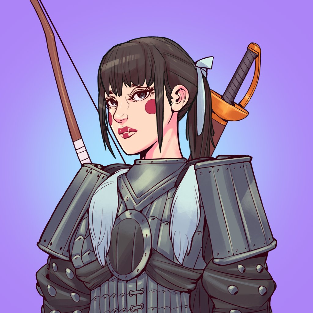 EatinghamTa's tweet photo. @HYPEBEAST @KarafuruNFT The woman samurai, If you like this Nft please kindly contact me. https://t.co/Y7N5YWgR9I
