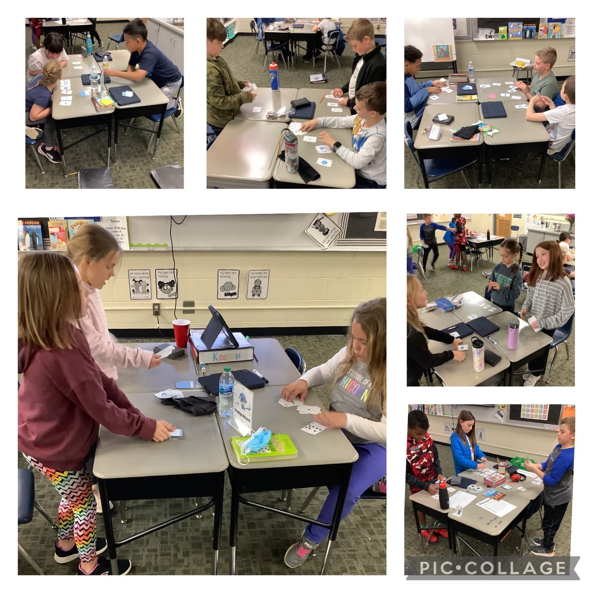 JohnsonG3_YES's tweet photo. Practicing our multiplication facts by playing product pile up. #YESTigers180 https://t.co/i3zqo0Dqgq