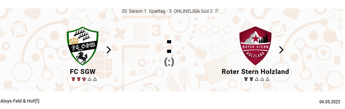 Der Knaller gleich zum Saisonauftakt: Im ersten Spiel geht es nach Stuttgart, wo niemand anderes als <a href="/Obisub1/">Obisub Fc SGW</a> und sein FC SGW auf uns wartet. Das erste Punktspiel gegeneinander! Das ganze Holzland ist gehyped, Fanbusse werden bereits organisiert!