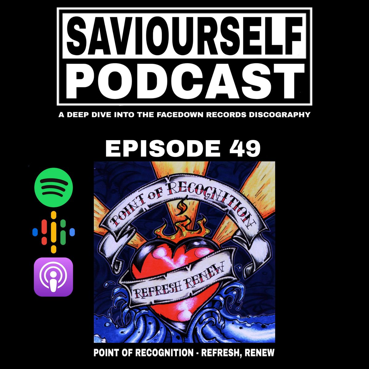 saviourselfpod's tweet photo. Feeling divine so here's episode 49! Join us as we talk about the @facedownrecords release of 'Refresh, Renew' by Point of Recognition. Link in bio.
.
.
.
.
#PointOfRecognition #RefreshRenew #Hardcore #Metalcore #FacedownRecords #SaviourselfPod #ExplicitContent https://t.co/ASO1IdY1JP