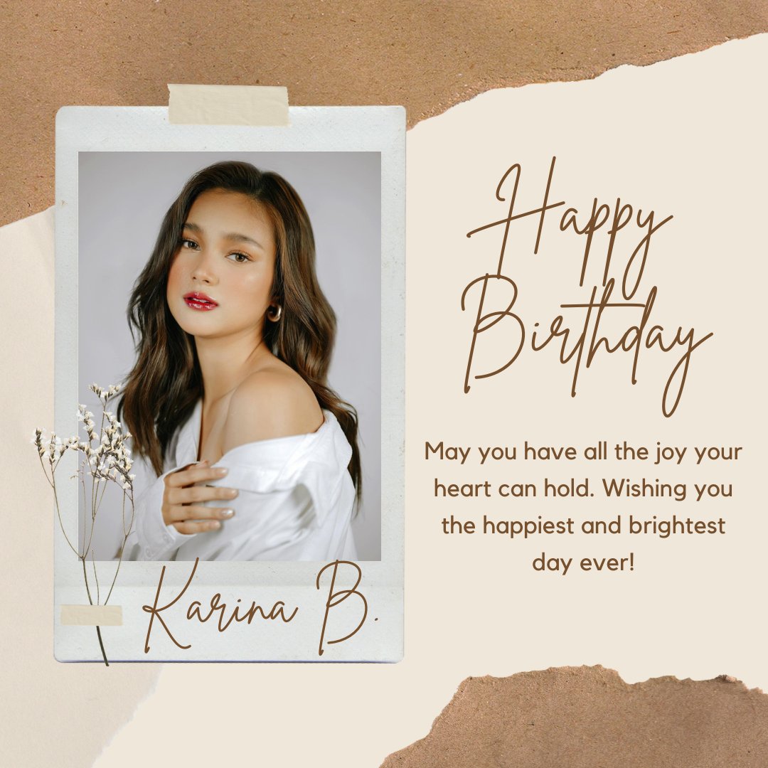 grayzieee_'s tweet photo. Happy Birthday Mii @MissKareee 
I wish that the almighty blesses you with good luck, happiness, love, good health and success in every walk of your life. You truly deserve it. Wishing you a very Happy Birthday. 🥳🎉 Love youuu! 🤗

#KarinaBautistaAtTwenty https://t.co/41MWEGv90d
