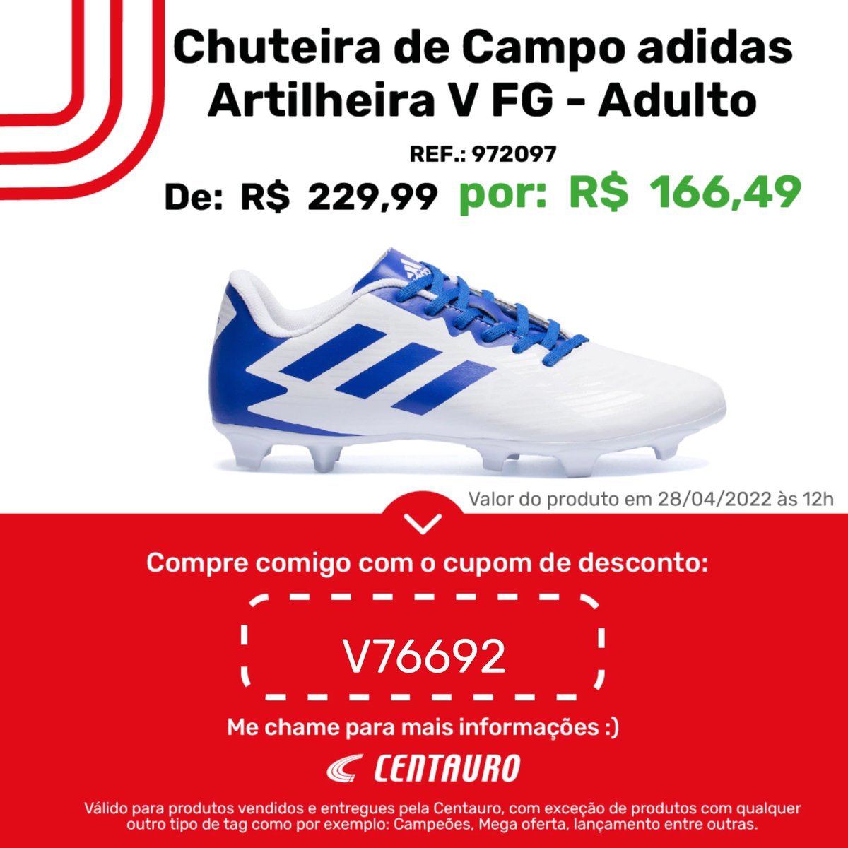 BBB200022's tweet photo. 👉🏼 Garanta 10% de desconto em produtos vendidos e entregues pela Centauro usando o cupom V76692🛒 https://t.co/SLo93MNb2O

#OfertasCentauro #CentauroEsporte https://t.co/rluPIZOndA
