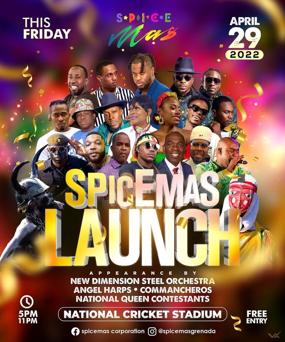 TPumpers's tweet photo. Tomorrow we outside for D Return of Spicemas with @spicemasgrenada #spicemas #grenadacarnival 🇬🇩
@visualxdesigns @boyziesocamusic @vghnofficial @lilnattywusswayz @thunda_wussways @lunispark_ubaclan @electrify.1 @jab_ahdobay_king_ @terra_d_governor @runi_jay @lil_jelo https://t.co/TJvMlBFQAT