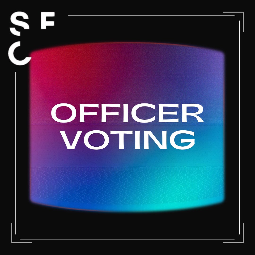 it’s that time! no sfc meeting today, just voting! the voting form will close MAY 7TH :P 

forms.gle/VuWrVg5aLwRYa9…
