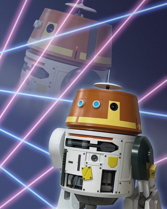 HRChopper's tweet photo. We all have had experiences with questionable school portraits, but Chopper rarely takes a bad picture. Do droids even go to school? Anyway, check out his glorious headshot! #c110p #astromech #droid #pictureday #droids https://t.co/4jEQ5lwat3