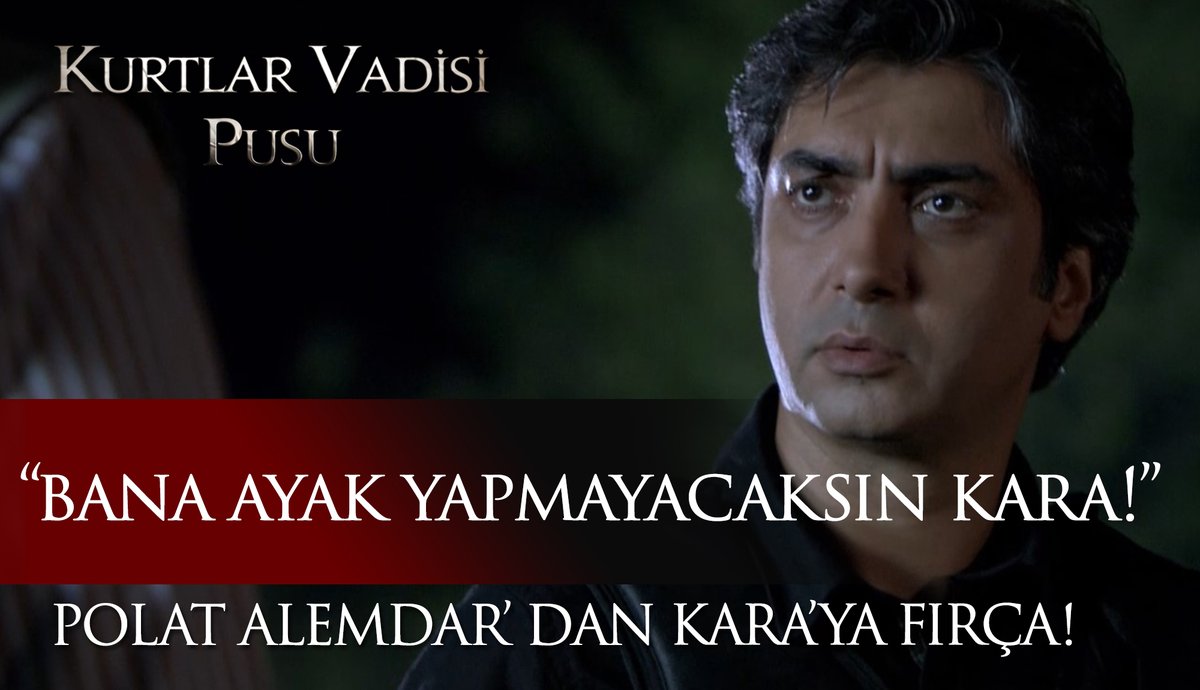 Polat Alemdar'dan Kara'ya fırça : "Bana ayak yapmayacaksın Kara!"

youtu.be/gKz7WHdF-eA

#KurtlarVadisi #PolatAlemdar #Kara #PanaFilm