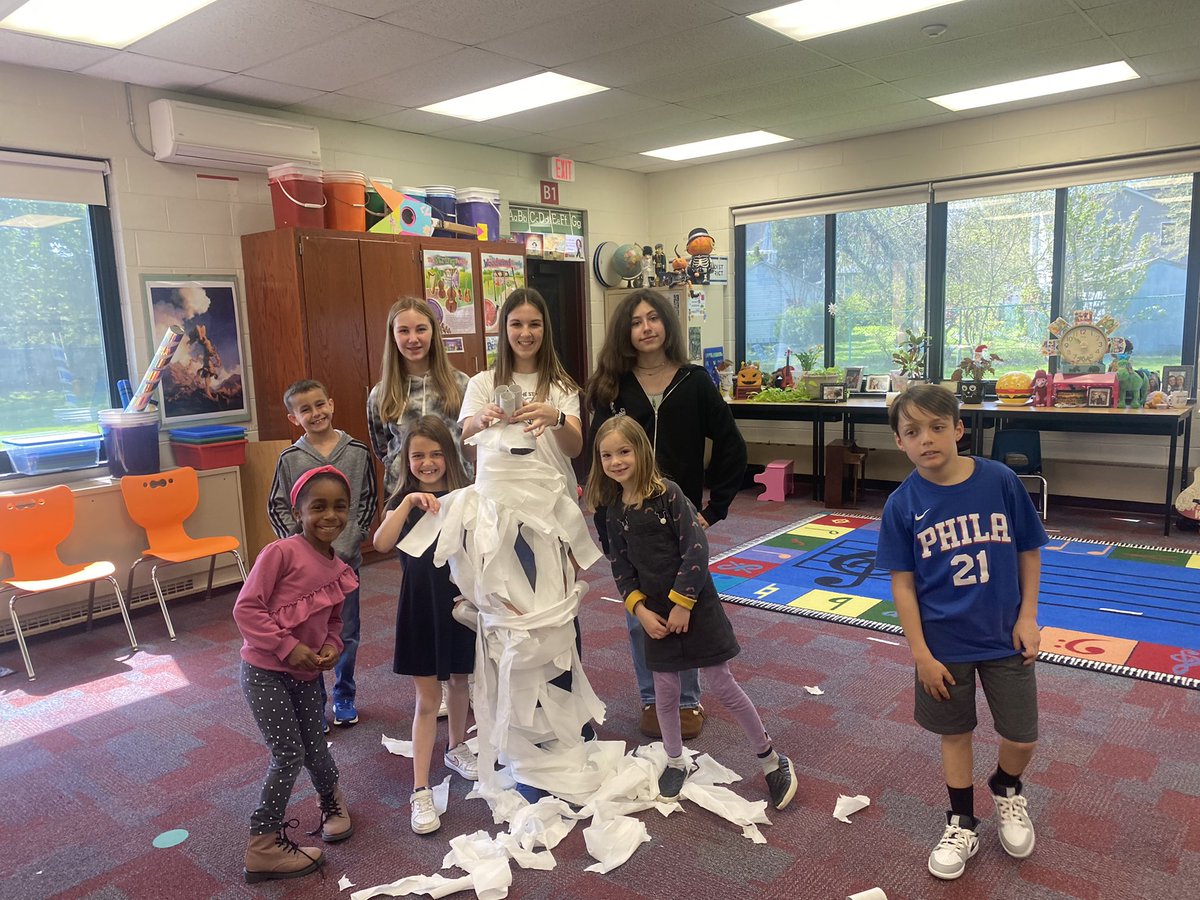 Very successful Toilet Paper Olympics during Take Your Child to Work Day!
