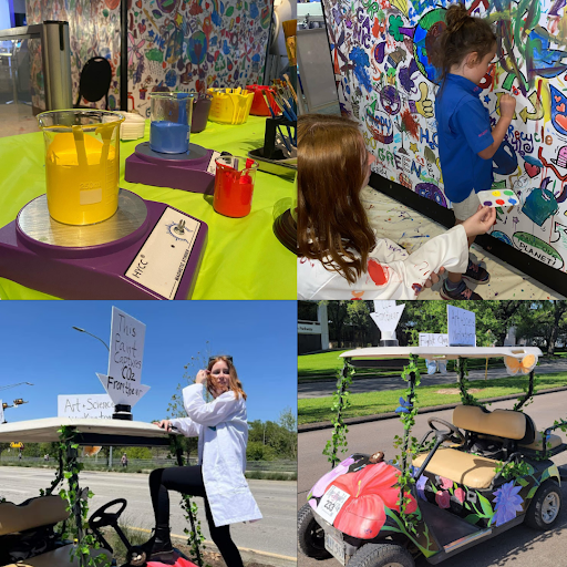 SpaceArtSAE's tweet photo. @peoplesco2 created a new way to fight #climatechange with their #carbon capturing paint! Whether it’s a mural @SpaceCenterHou’s Earth Day celebration or a cart in the #HoustonArtCarParade, the paint #inspires individual-based climate action on any surface. How would you use it? https://t.co/WVEcrmkXjF