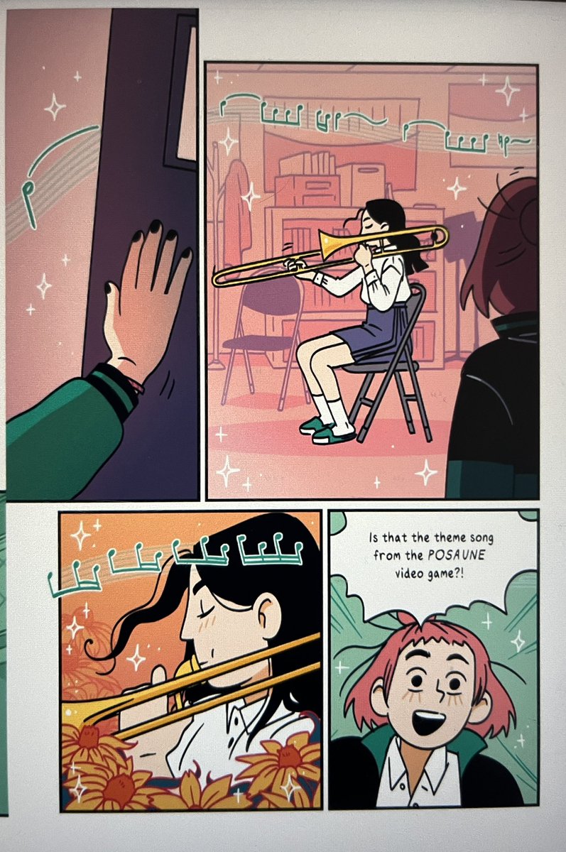I read scout is not a band kid and adored it!! so many thoughtful moments and details, such great lively cartooning. I was a pretty serious violin player in school so it brought back lots of memories of concert rituals and weird orchestra kid habits… 