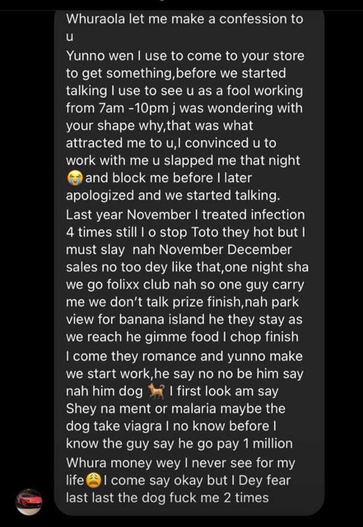 itsiyanu's tweet photo. @Naija_PR This one slept with thirteen dogs 😒 https://t.co/yvzUysSzdv