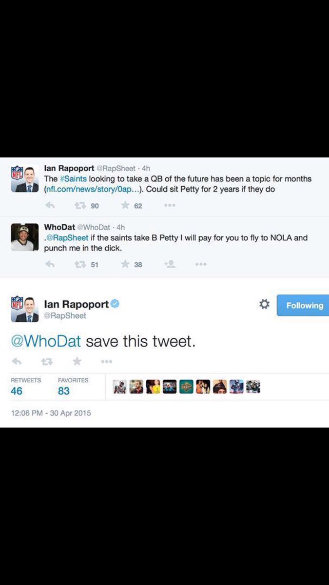 MikeMel's tweet image. #NFLDraft Time the ultimate draft day tweet throwback!!! @RapSheet @whodat