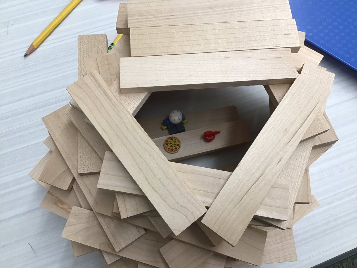 NBSLibrary's tweet photo. After reading variations of folktales, 1st graders used the engineering design process to design and build their own Little Red Forts.  Thankfully, nobody said, “Not I!”  @nbes220 #ColtPride #SeeTheStudent220 https://t.co/r83ElUR1yJ