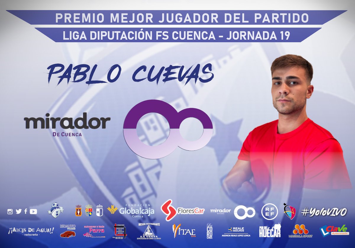 fsvivocuenca's tweet photo. #MVPSVIVOCUENCA

¡Estos son los jugadores destacados de la jornada pasada!

🏆 @citroencuenca - @ivi112
🏆 VivoCuenca - Andrea Serrano
🏆 @F_Globalcaja_CU - Daniel Blanco
🏆 @CCMiradorcuenca - Pablo Cuevas 

#YoloVIVO https://t.co/4ALBa45zXm