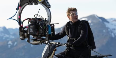 Tom Cruise introduced the Mission: Impossible 7 trailer from a plane stunt in South Africa while shooting Mission 8.

M:I 7 has a title! Mission: Impossible — Dead Reckoning! The trailer ended on a motorcycle cliff stunt that made a few say, “Jesus” aloud.