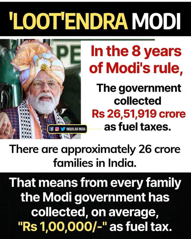 Family rule looting poor: Modi