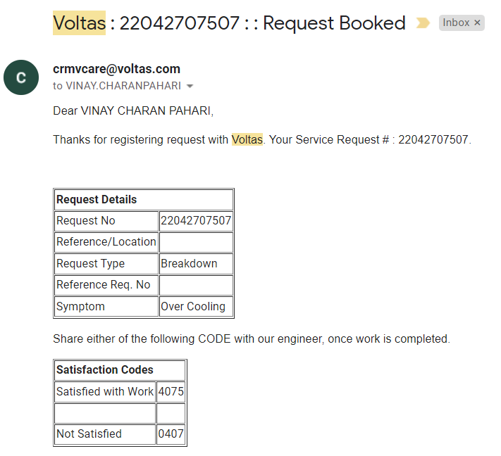 ishan_cp's tweet photo. @myvoltas @jagograhakjago @nch14404 No response yet from your side on scheduling of repair work.
Its been more than 36 hours. Your empanelled franchise here lacks consumer index dignity. Patience &amp; Support should work both ways..! https://t.co/PGD6QFXiNh