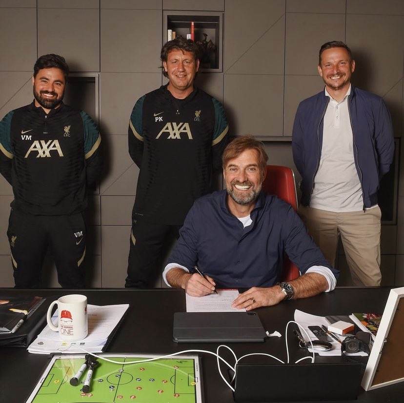 What a day, this is better than signing any new player or renewing anyones contract. All the success stems from this man. Jurgen Norbert Klopp the legend 🔴