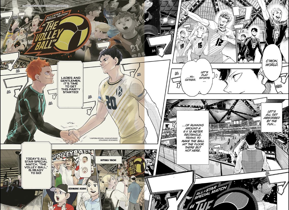 no but it's like the world literally bursted into colour again because hinata & kageyama set their eyes on each other in this page. chemical reactions between people 🥺 