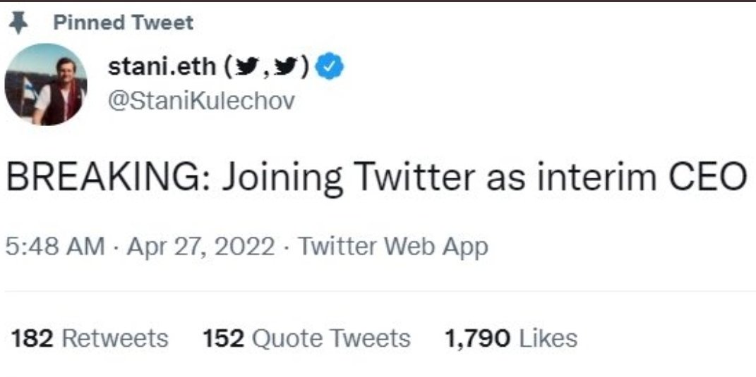 JUST IN: The founder of #AAVE has been banned from Twitter for joking about being the new CEO.