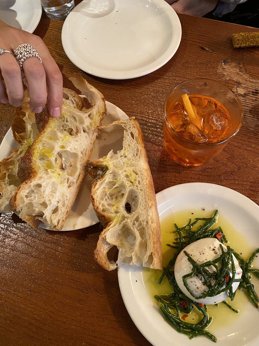 Burrata Bread &amp; Old Fashioned… what more could you ask for? at <a href="/PolpoUK/">PolpoUK</a>