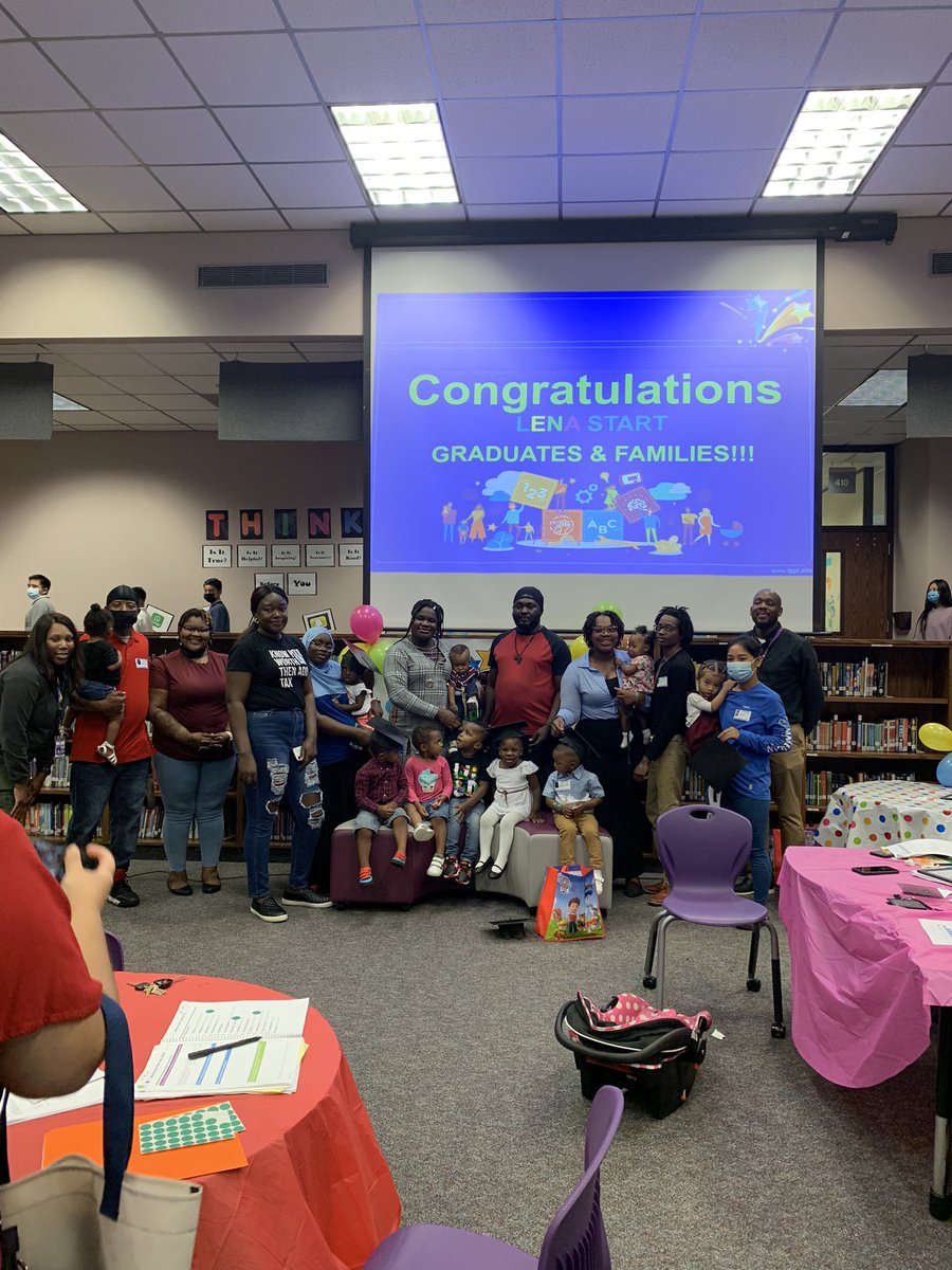 Congrats to our Lena Start graduates, lots of excitement here today 🎉 Great job Mr. Edward’s in our Family Center. <a href="/OwensInt/">Owens Intermediate</a> <a href="/AliefISD/">Alief ISD</a> @CenterOwens