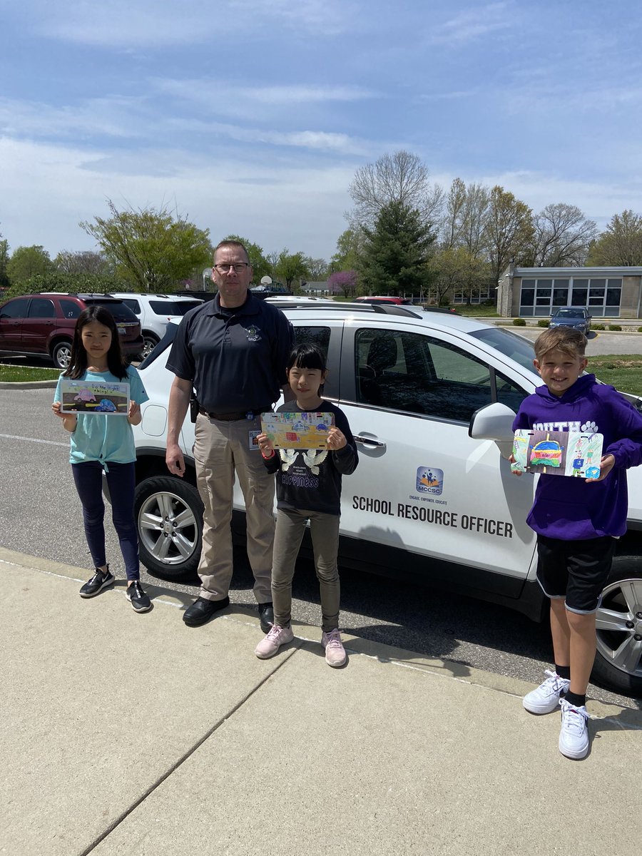 Binford 4th graders created license plates to support the MCCSC SRO program! <a href="/MCCSC_EDU/">Monroe County CSC</a>
