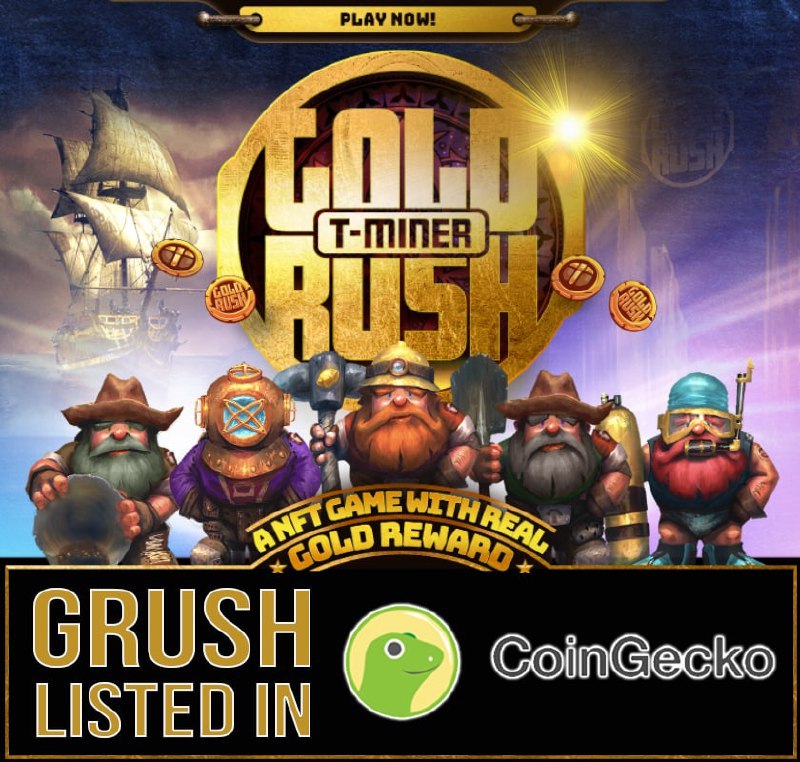grush_official's tweet photo. GRUSH IS NOW ON COINGECKO!

* ONLY BUY GRUSH ON BIGONE OR BICONOMY EXCHANGE *

Liquidity on PancakeSwap will be added soon.

#GRUSH #GoldRush #NFT #PlayToEarn #PlayToEarnGame #CoinGecko #CoinMarketCap #GoldRushTMiner https://t.co/FMwH2zz7ei