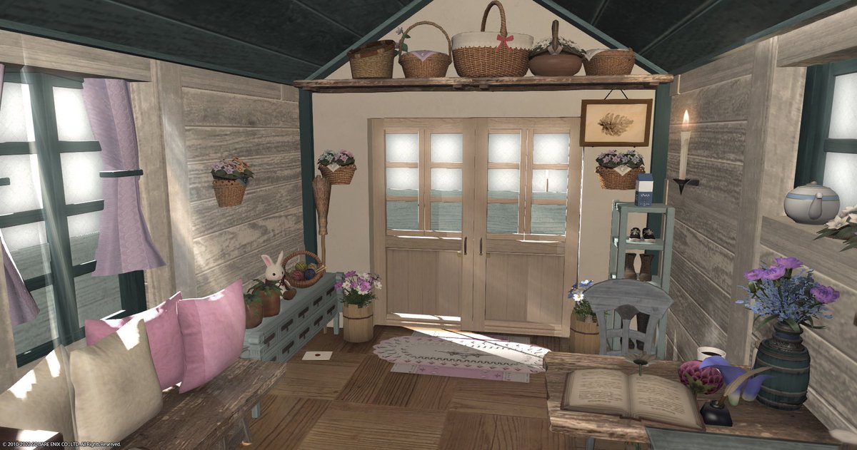 mgnl_0818's tweet photo. ジオンの小屋✺

初夏の気分♪🦄💟急いで紫の花で家の飾りをする(・∀・)

#FF14ハウジング 
#FF14Housing 
#FF14 https://t.co/l5QA6cuddk
