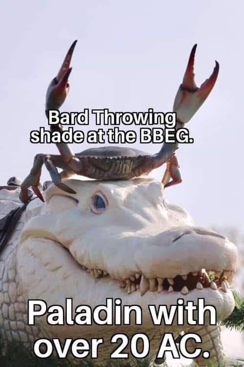 critsngravy's tweet photo. I'm gonna start a fight over #DnD, and I don't care. It's martial over caster any day of the week. 
Fite me.
 - Dandy https://t.co/kkJtdKKxV5